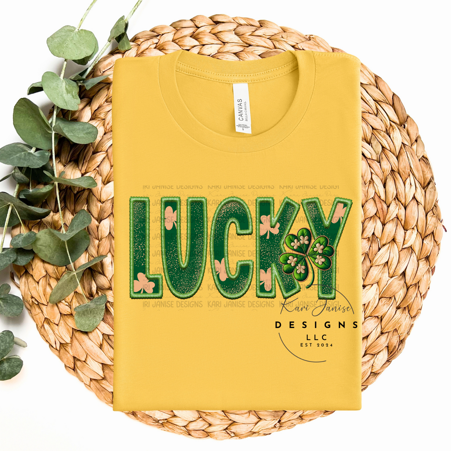 Lucky Faux Embroidery