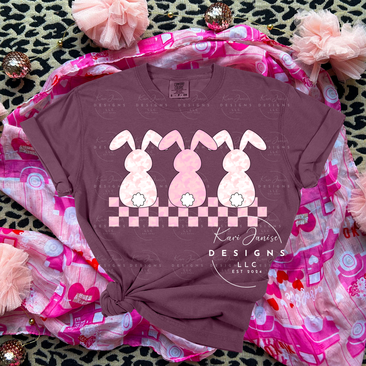 Pink Camo Bunny