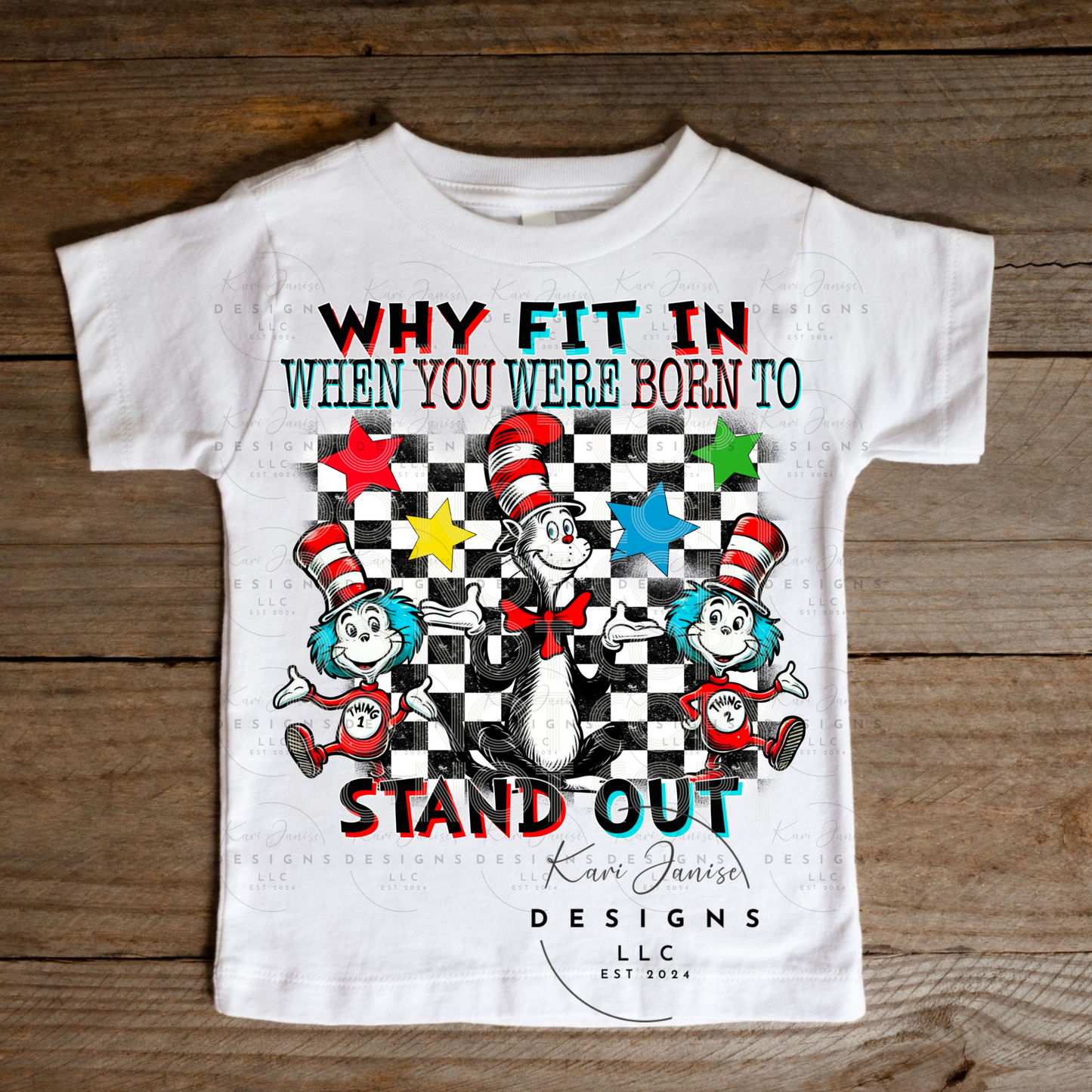 Why Fit In When You Were Born To Stand Out Checkered