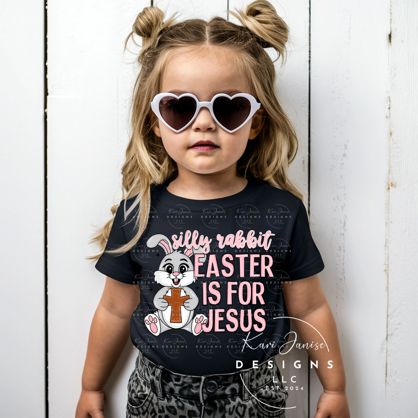 Silly Rabbit Easter Is For Jesus (Pink)