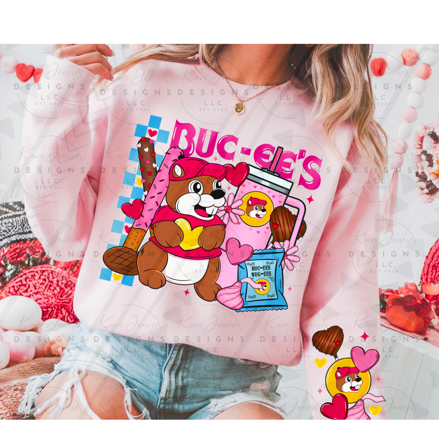 Buc-ee’s Valentine with Sleeve Option