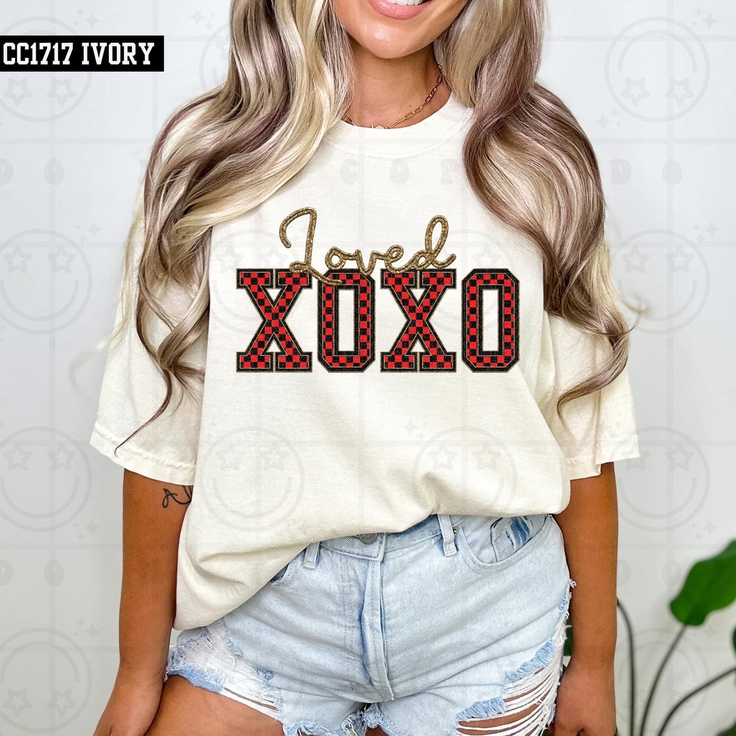 Loved XOXO Faux Embroidery