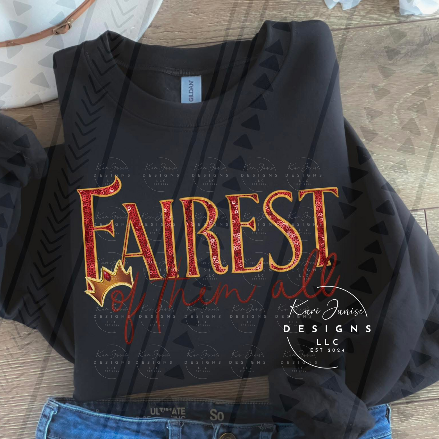 Fairest Of Them All Faux Sequin