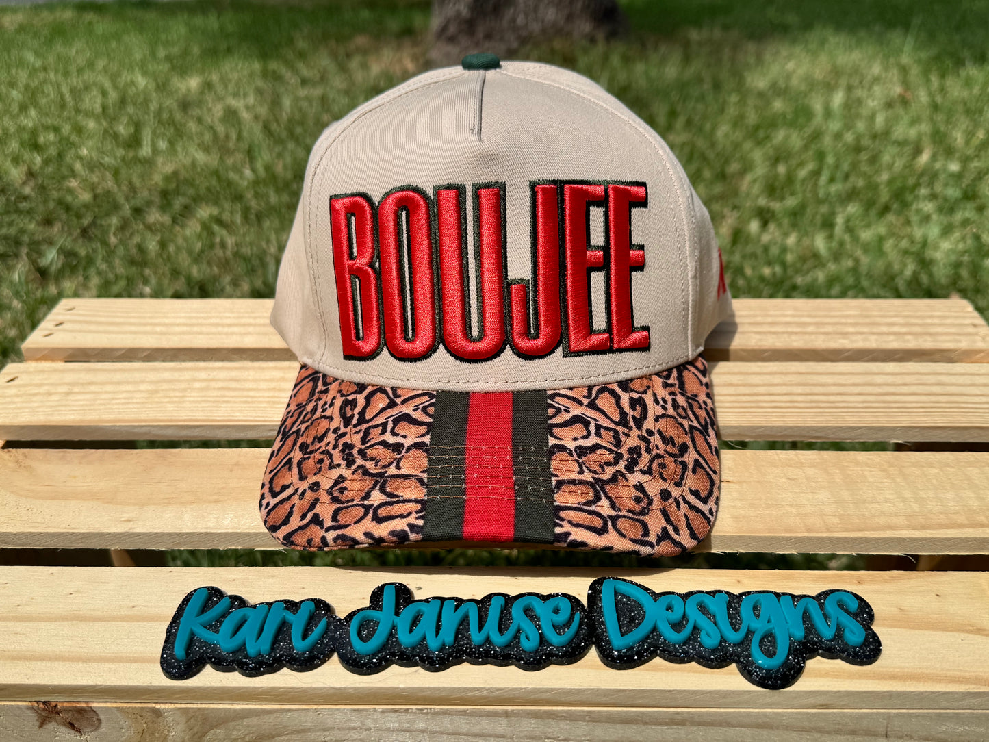 Boujee Embroidered Snapback Hat