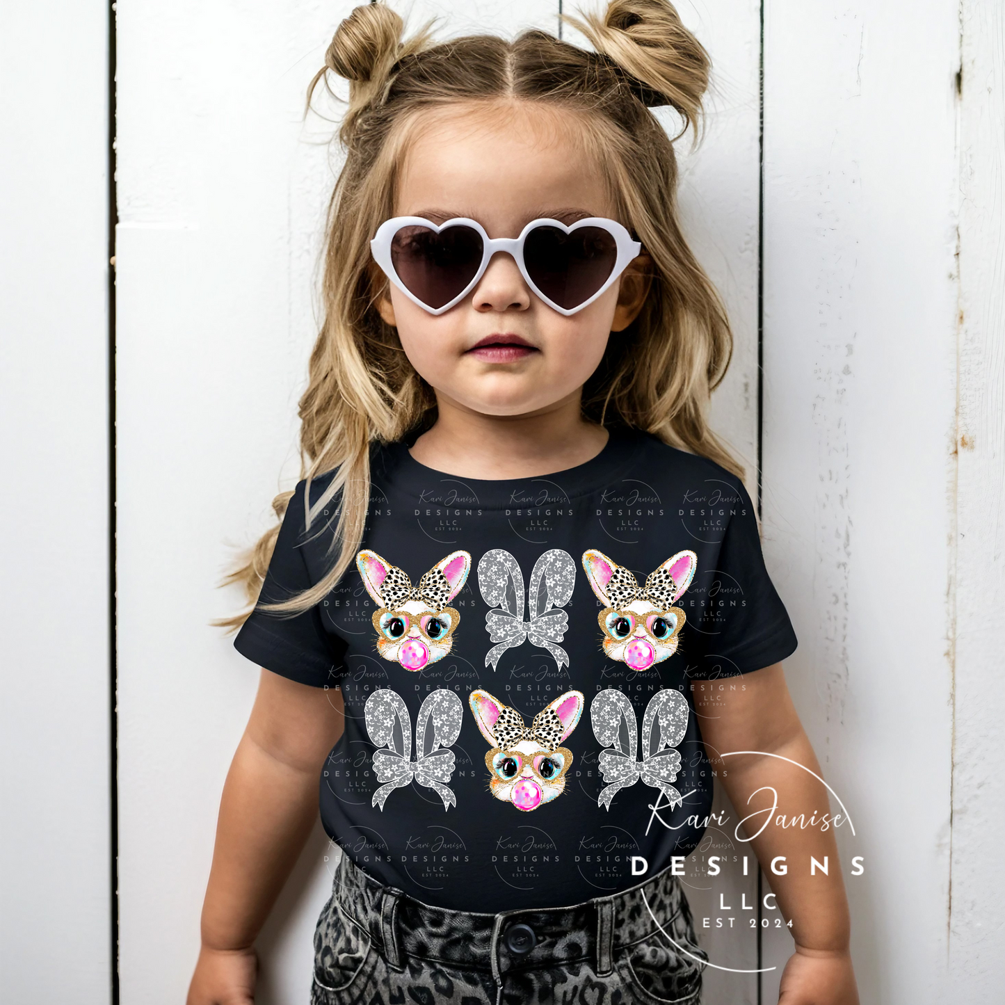 Bubble Gum Bunnies & Faux Lace