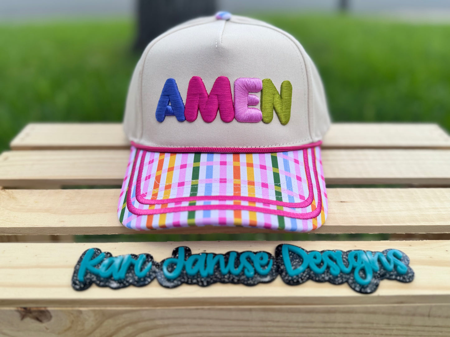 Amen Embroidered Snapback Hat