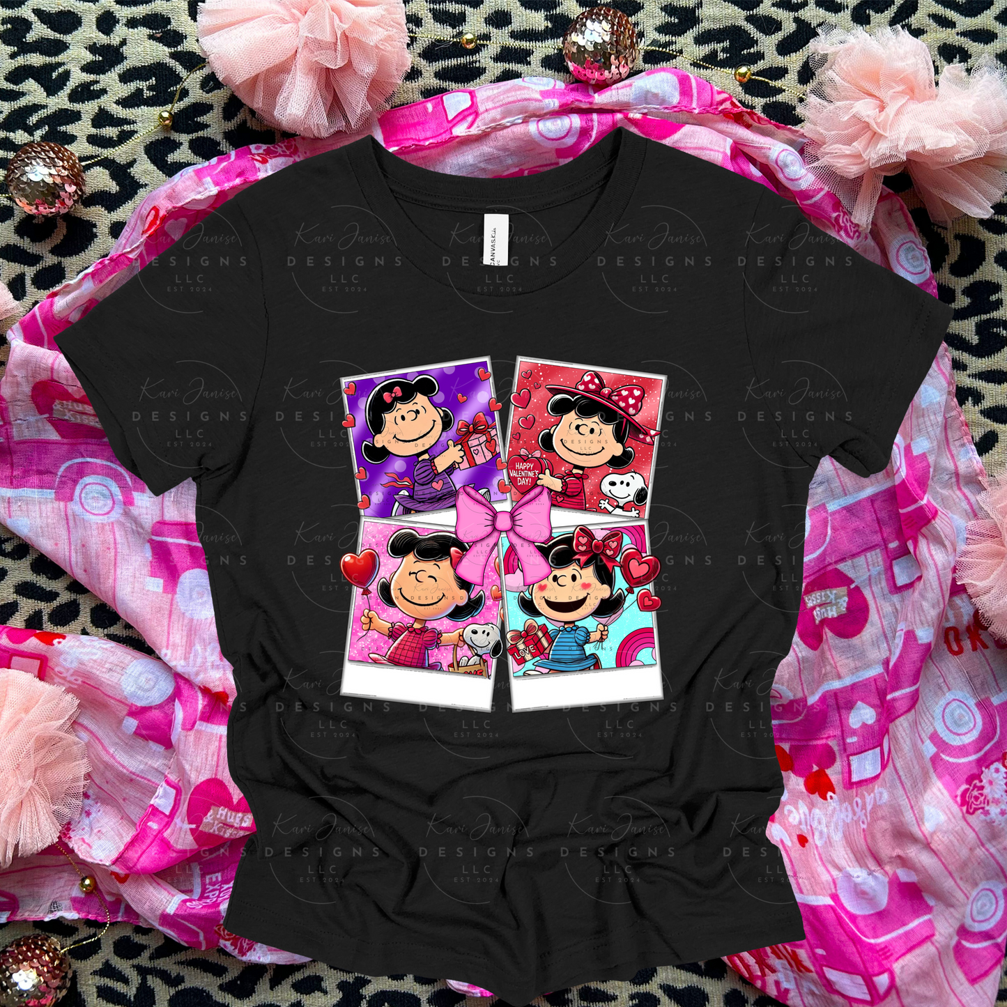 Peanuts Lucy Valentine Collage