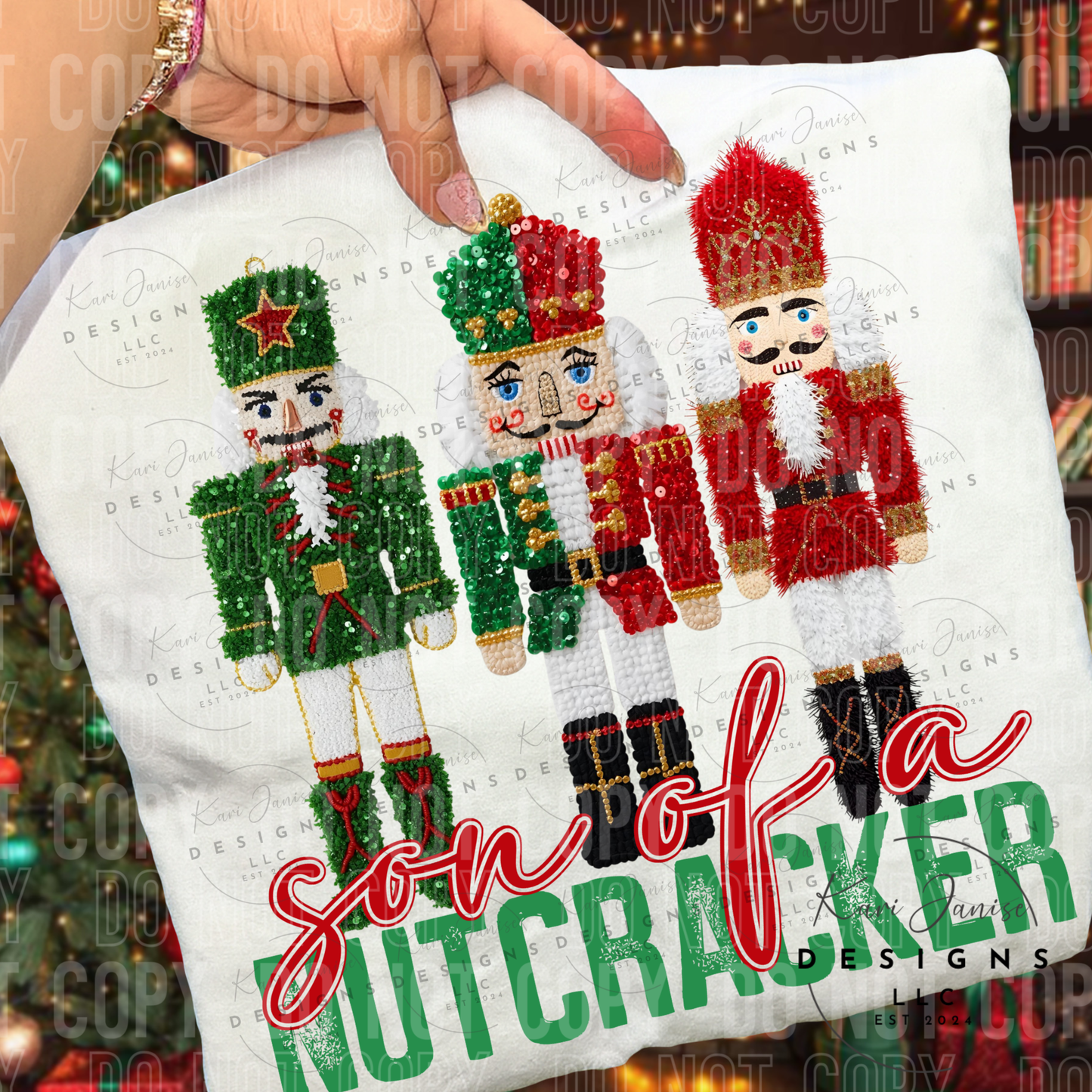Faux Sequin Son of A Nutcracker