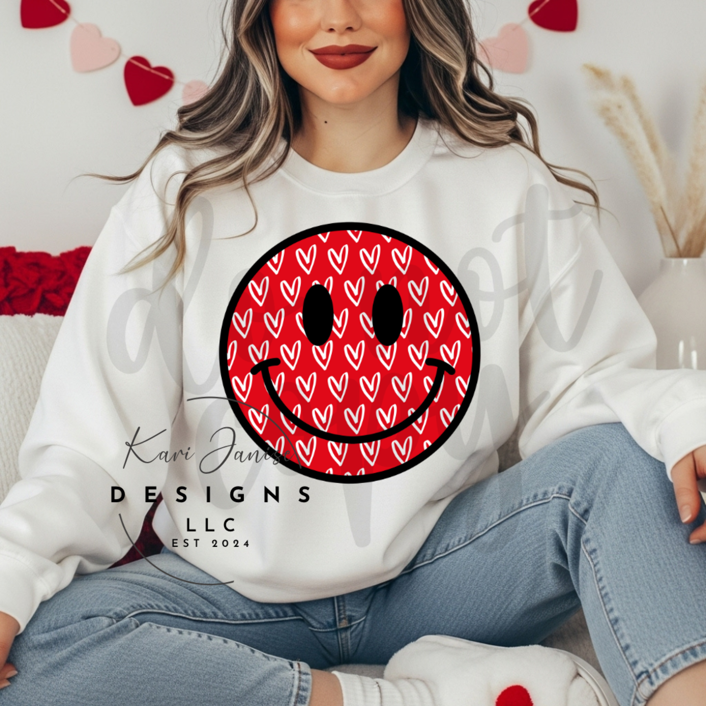 Red Smiley Hearts