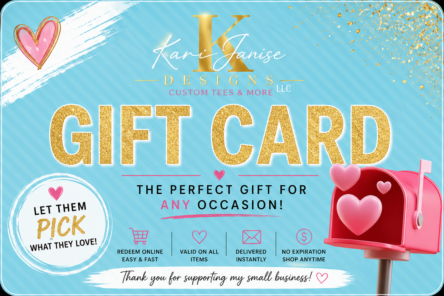 Kari Janise Designs Gift Card