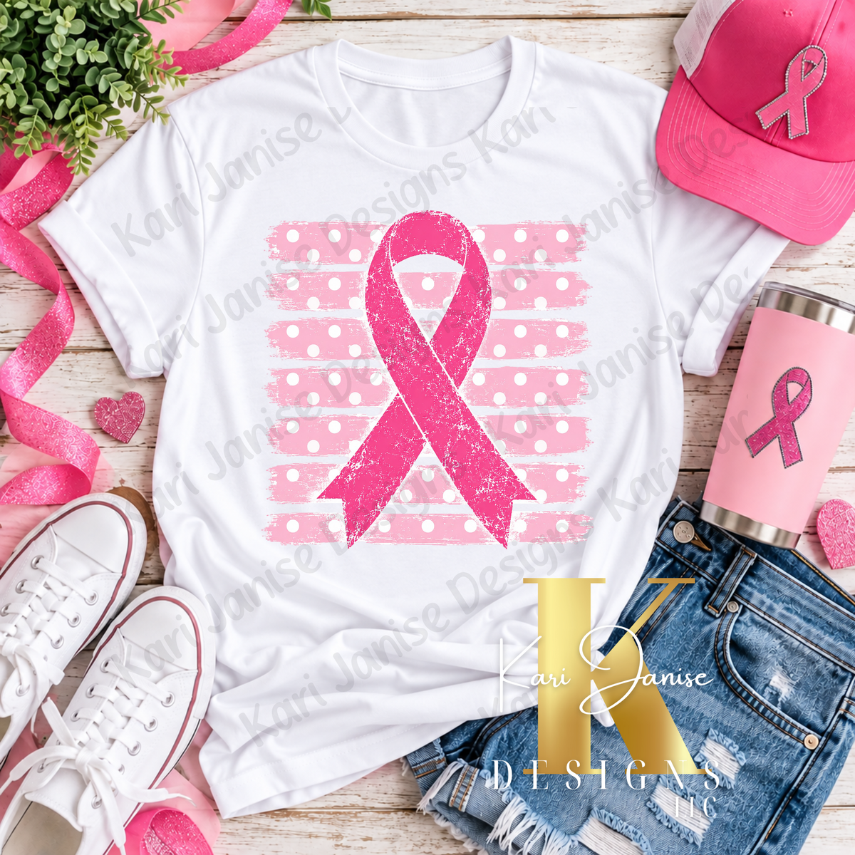 Polka Dot Stripes Ribbon