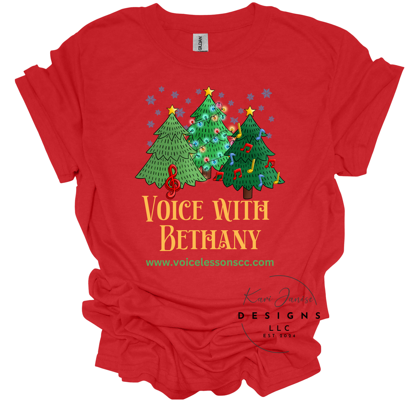 Voice with Bethany Holiday Tee