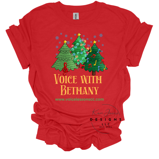 Voice with Bethany Holiday Tee