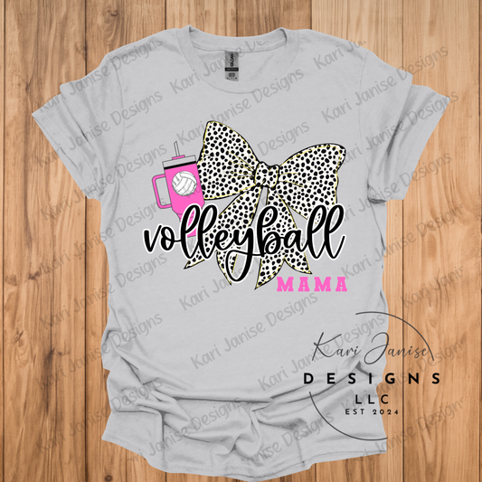 Volleyball Bow Custom (Any name and cup color)
