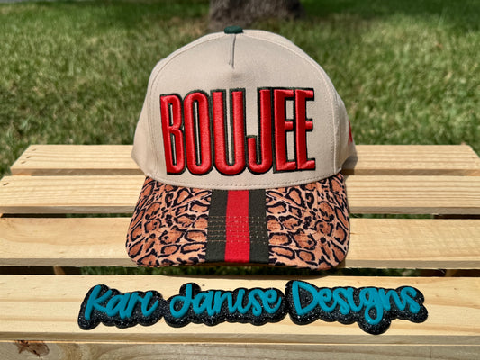 Boujee Embroidered Snapback Hat