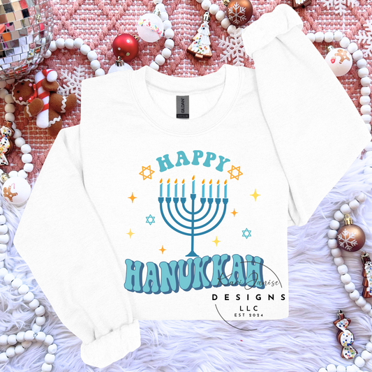 Happy Hanukkah Menorah