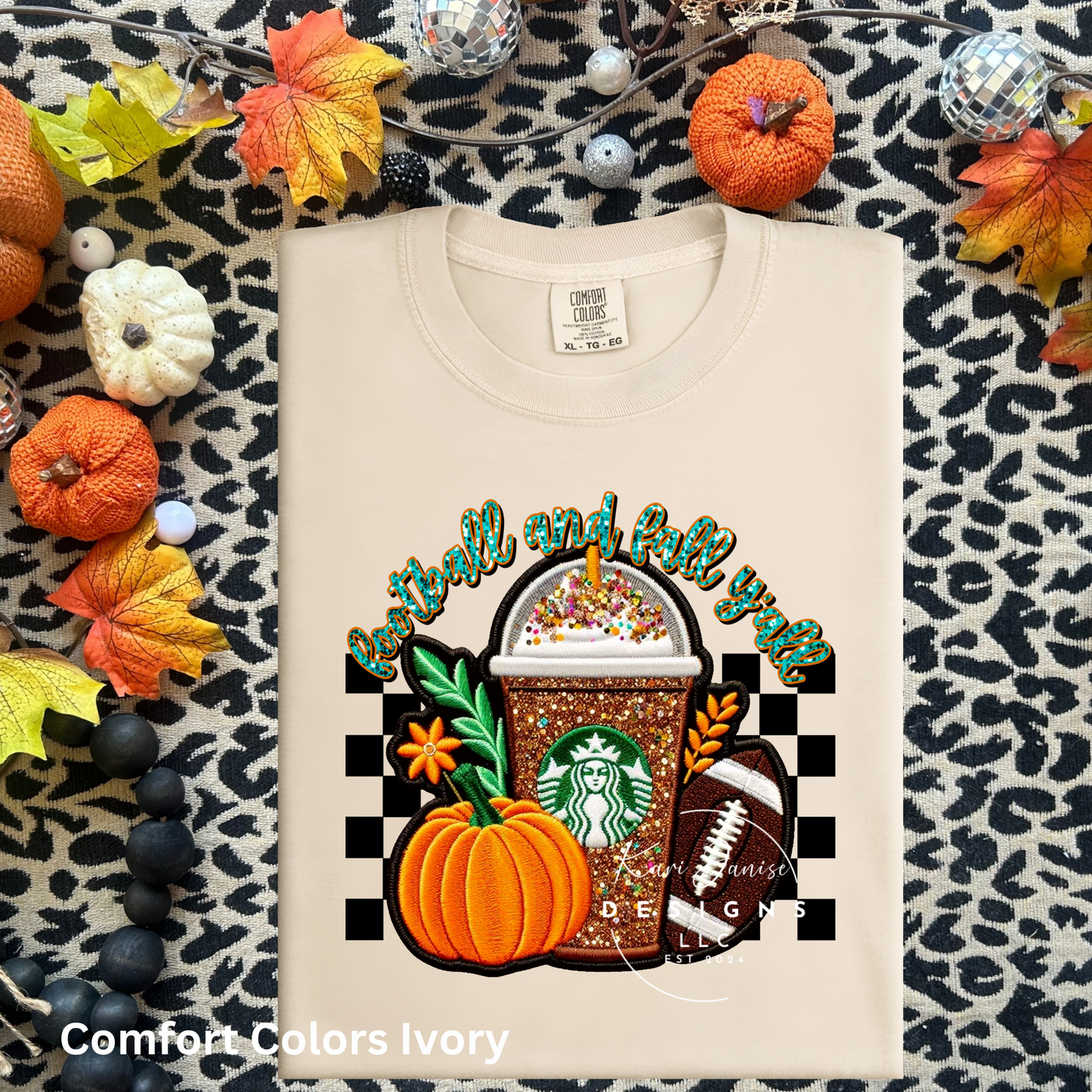 Football & Fall Y’all Faux Embroidery