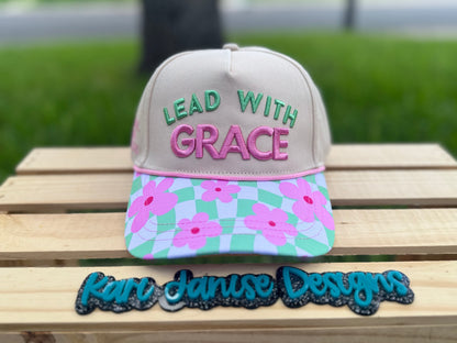 Lead With Grace Embroidered Snapback