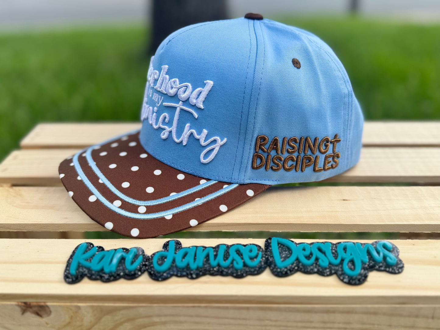 Motherhood Is My Ministry Embroidered Snapback Hat