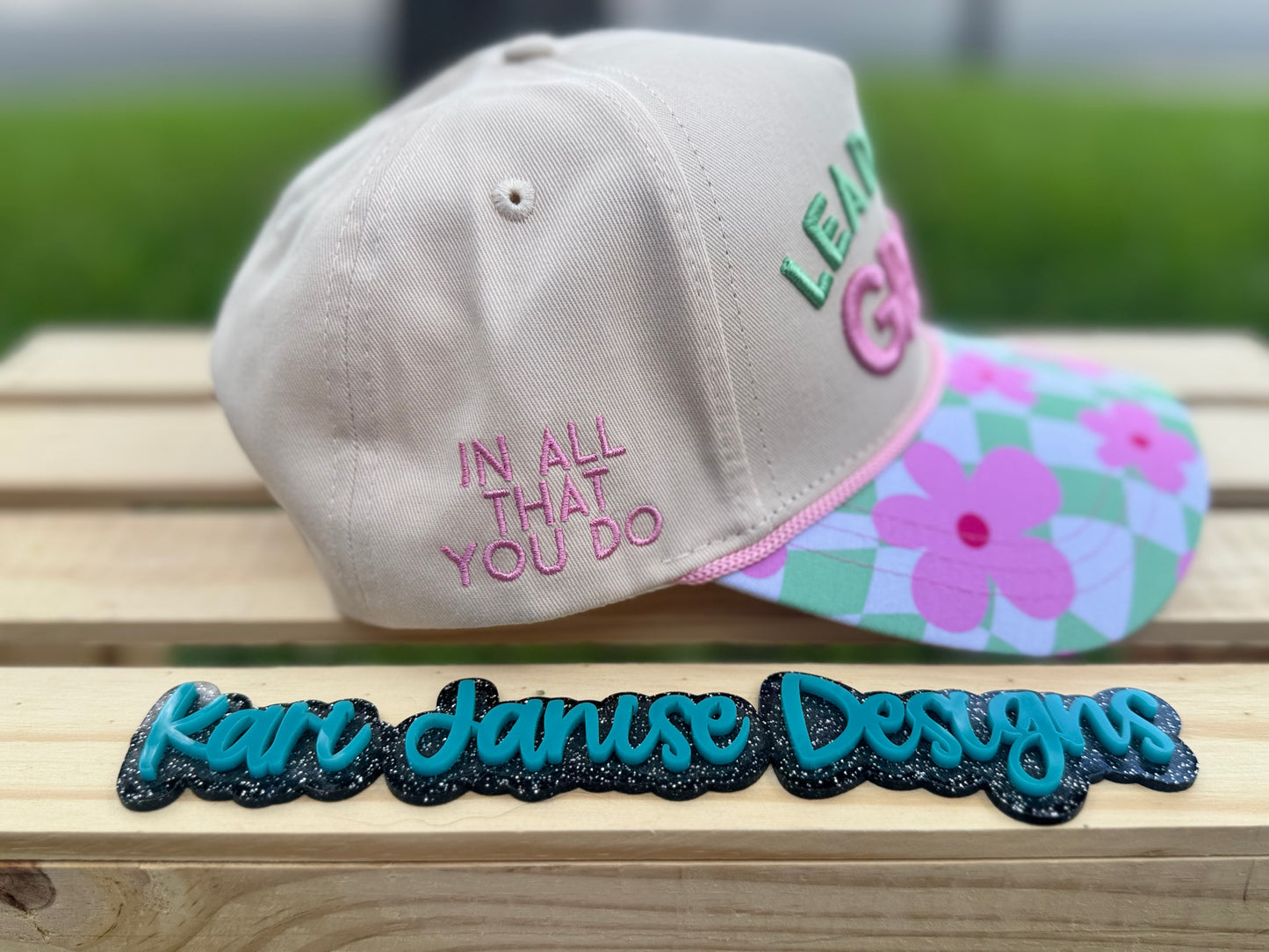 Lead With Grace Embroidered Snapback