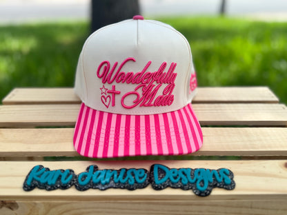 Wonderfully Made Embroidered Snapback Hat