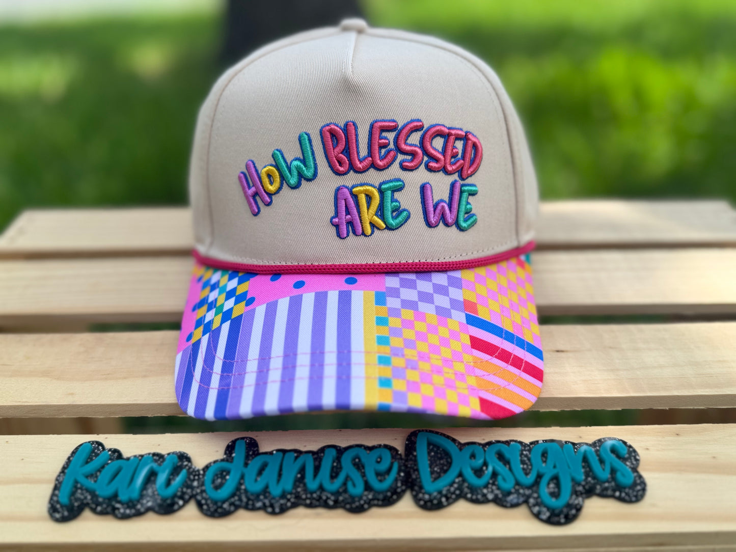 How Blessed Are We Embroidered Snapback Hat