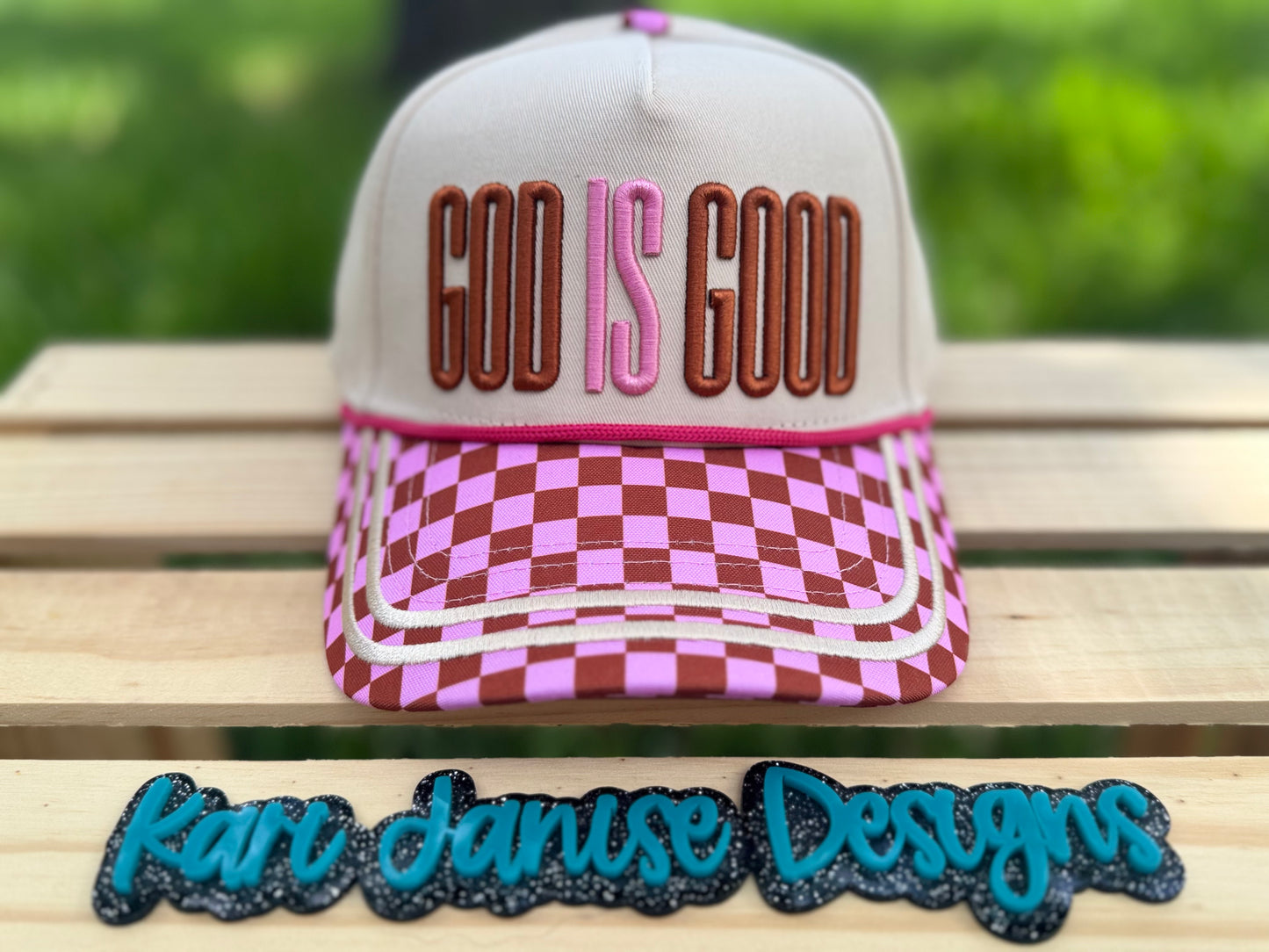 God Is Good Embroidered Snapback Hat