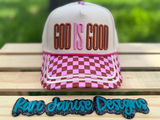 God Is Good Embroidered Snapback Hat