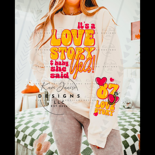 Love Story with Sleeve Option