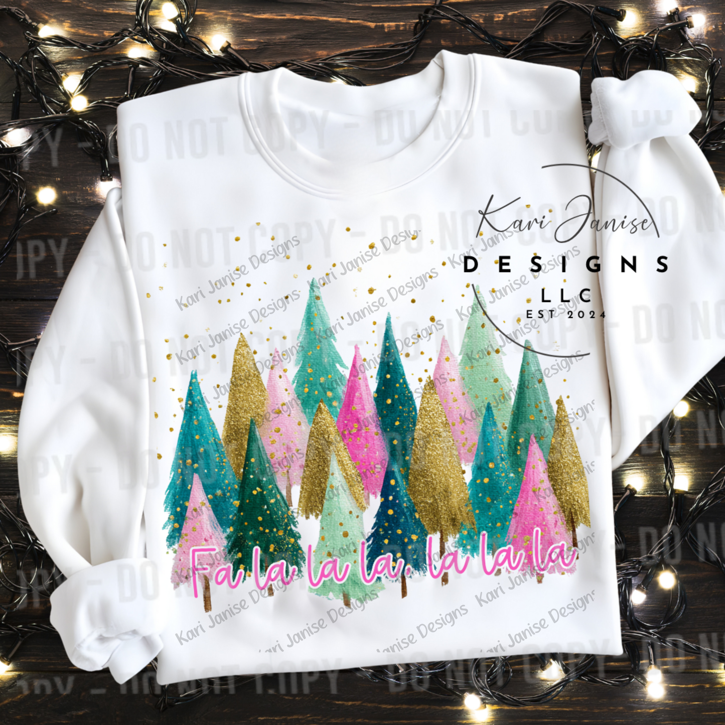 Fa la la Pastel Christmas Trees