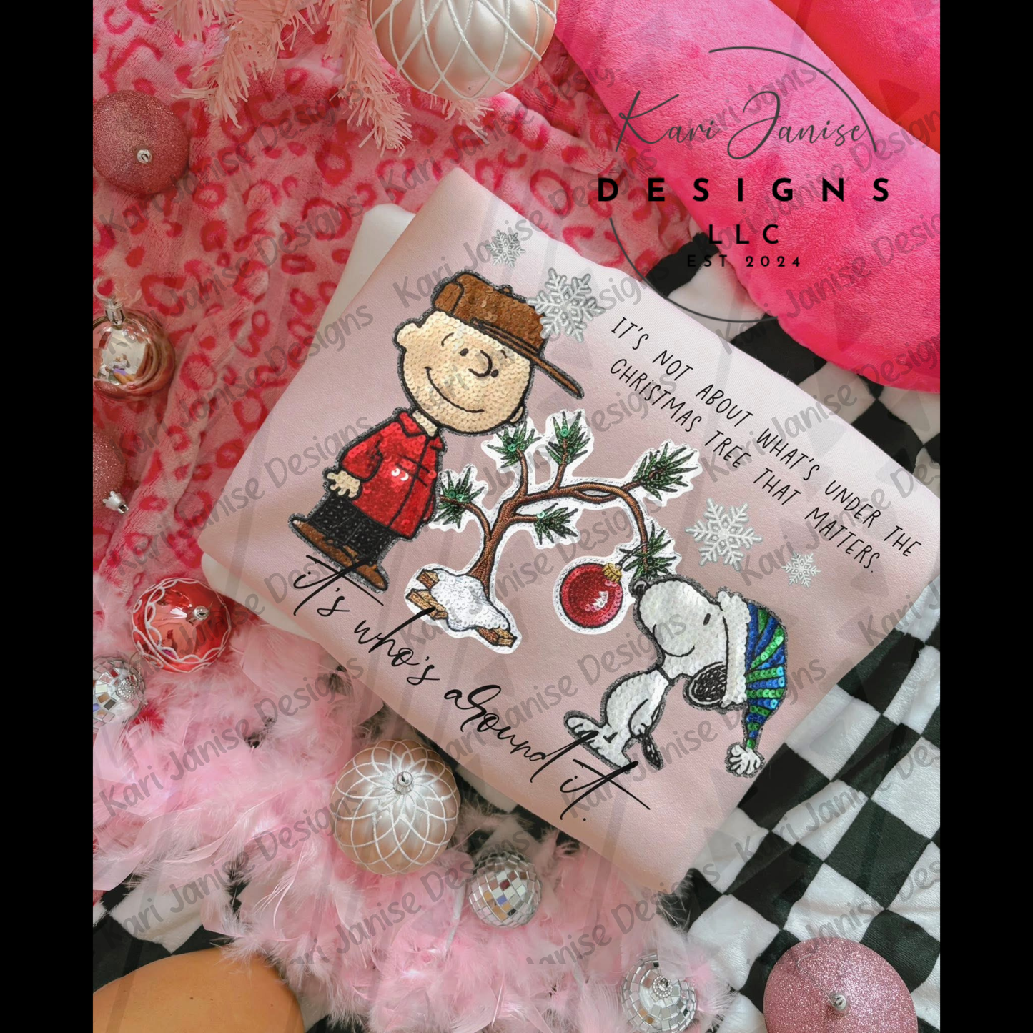 Faux Sequin CB Christmas