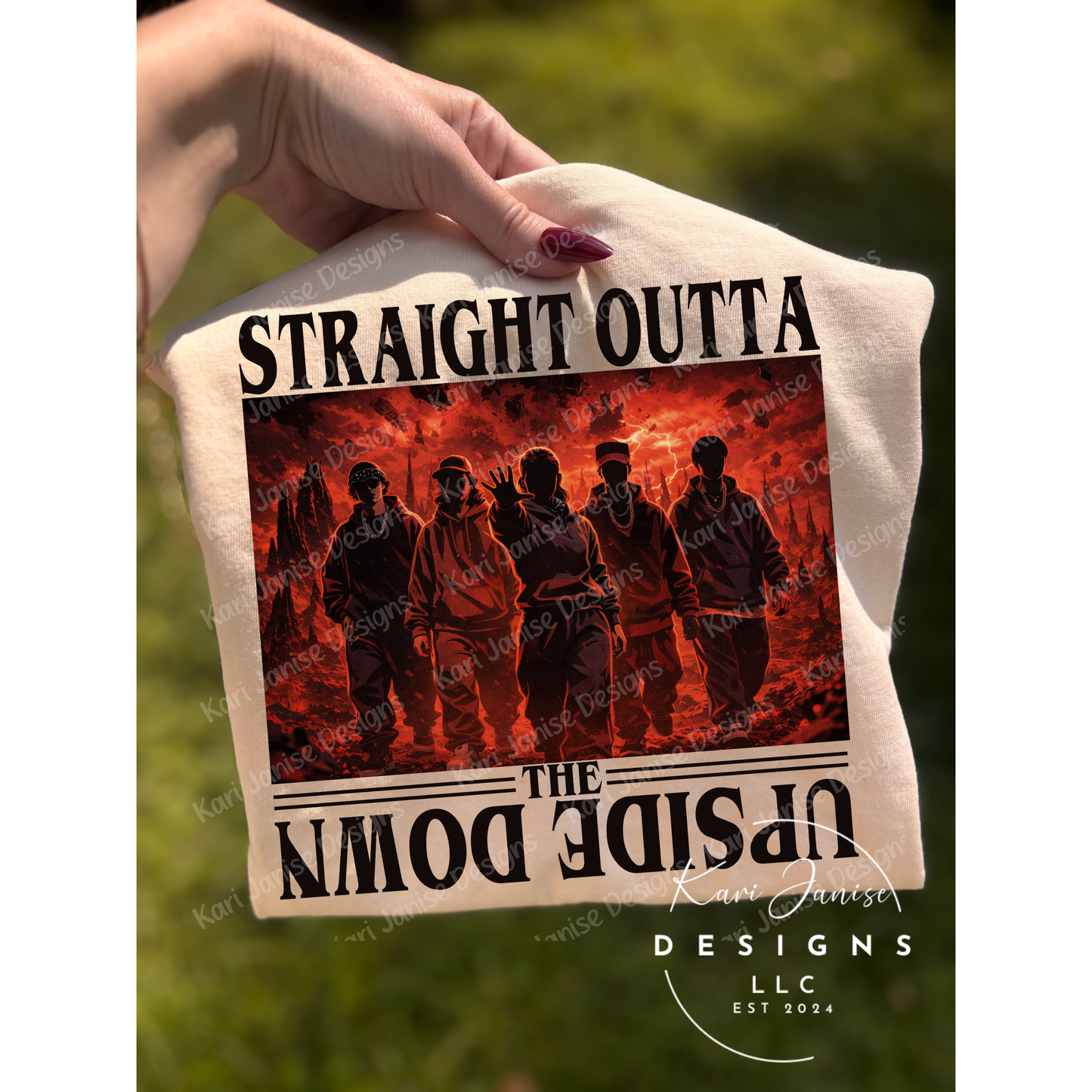 Straight Outta The Upside Down Graphic