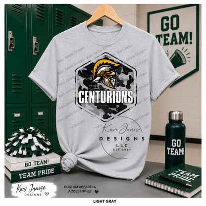 Camo Grunge Custom Mascot - Any School/Team