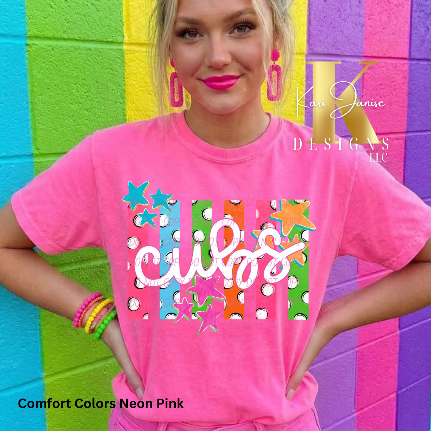 Striped Dots School Spirit - Any School/Mascot
