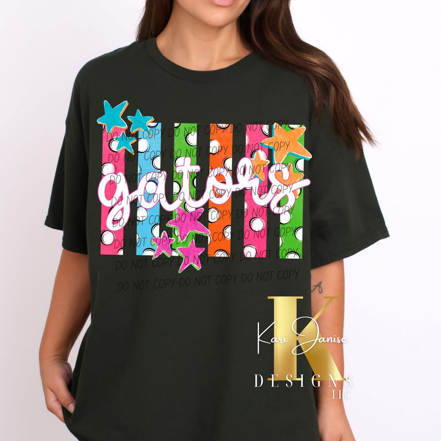 Striped Dots School Spirit - Any School/Mascot
