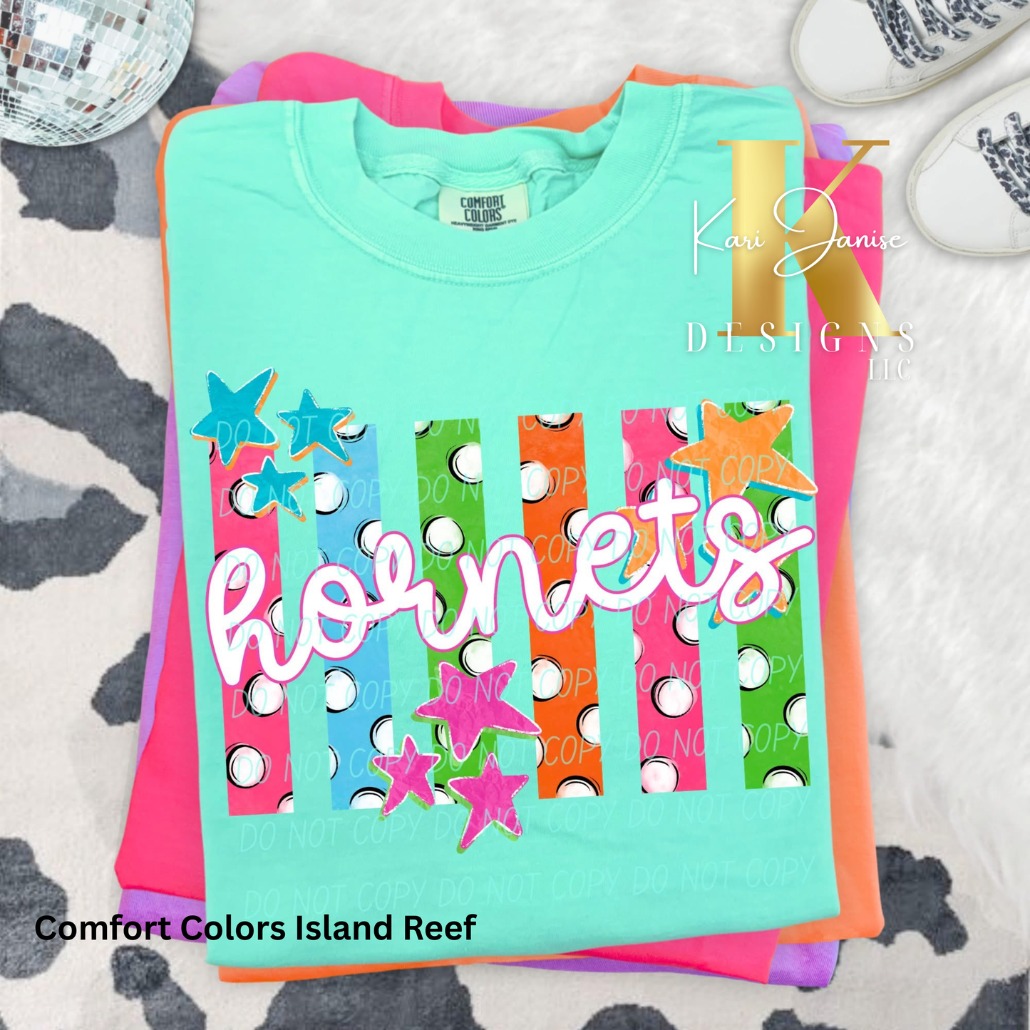 Striped Dots School Spirit - Any School/Mascot