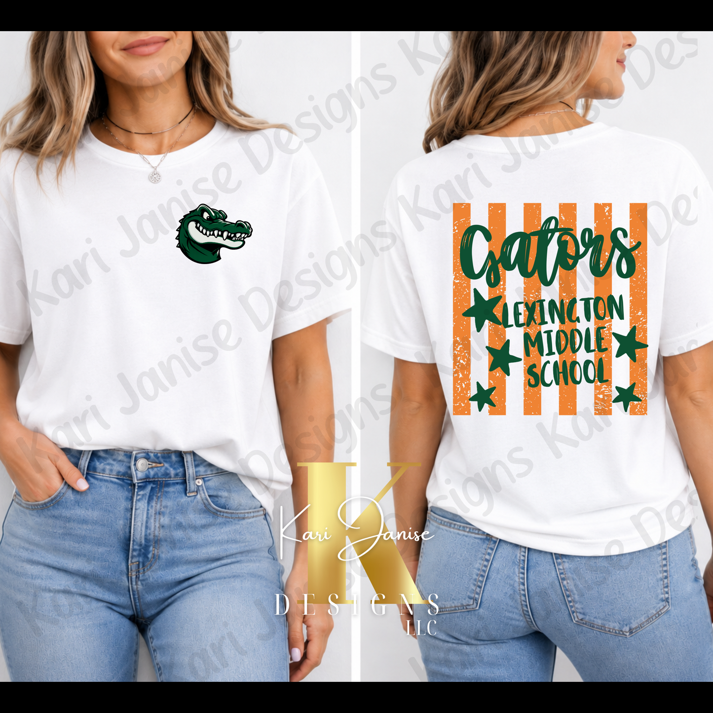 Stars & Stripes Custom Mascot - Any School/Team