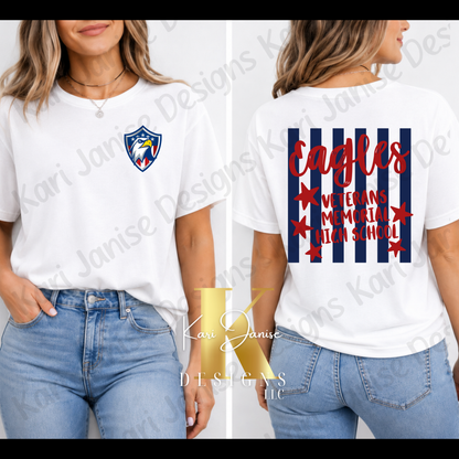 Stars & Stripes Custom Mascot - Any School/Team