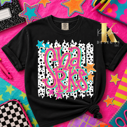 Polka Dot Stripes Custom Mascot - Any School/Team