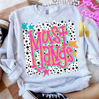Polka Dot Stripes Custom Mascot - Any School/Team