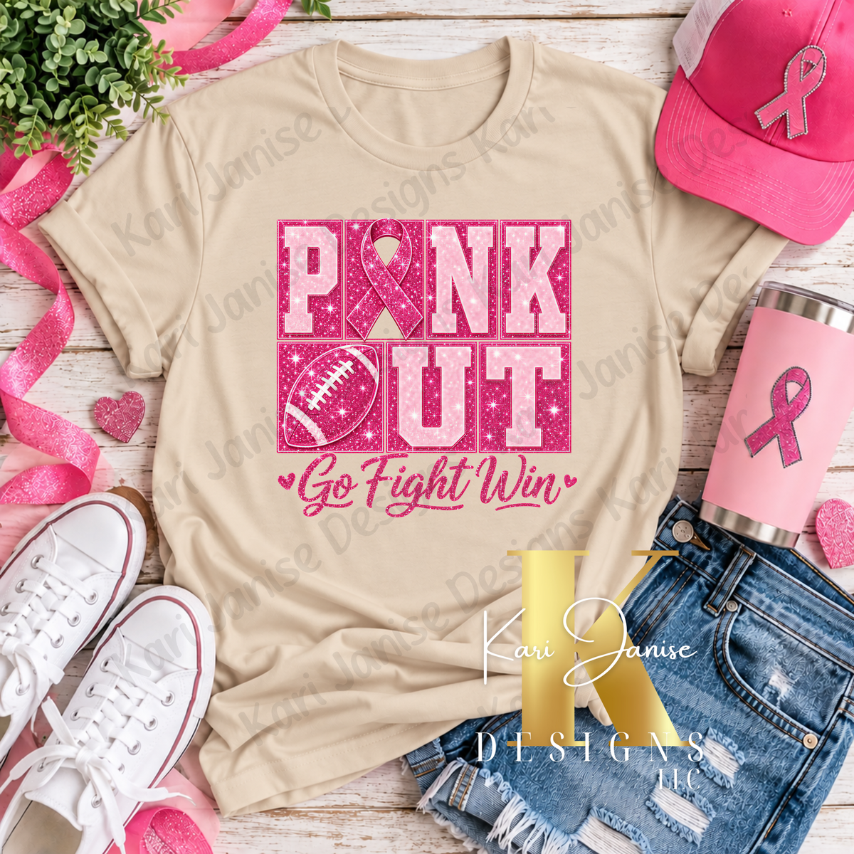 Pink Out Go Fight Win