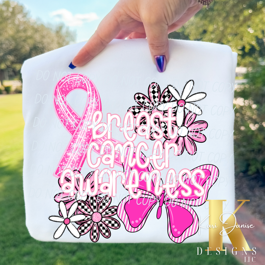 Breast Cancer Awareness Butterfly