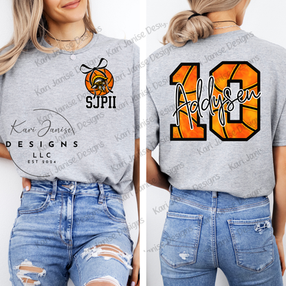 Basketball Mascot - Customizable Name & Pocket