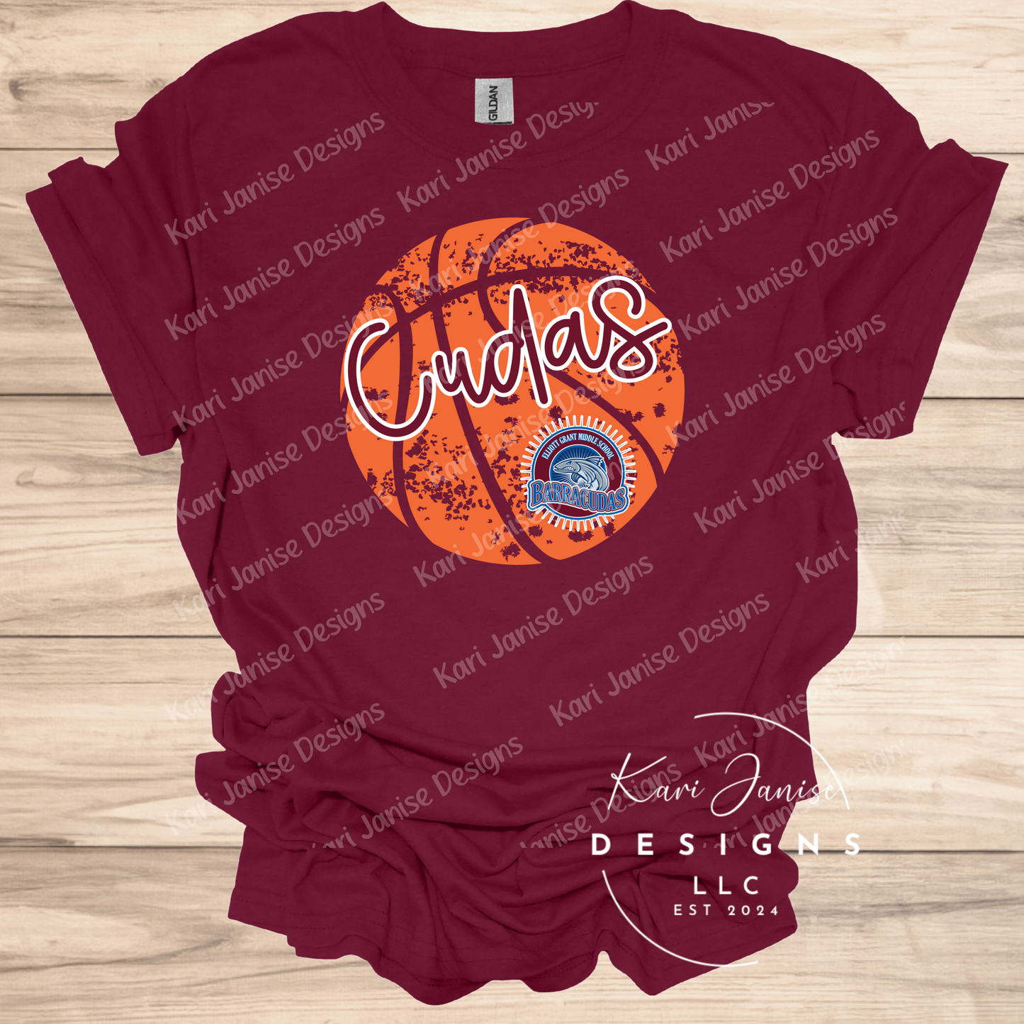 Distressed Basketball Custom