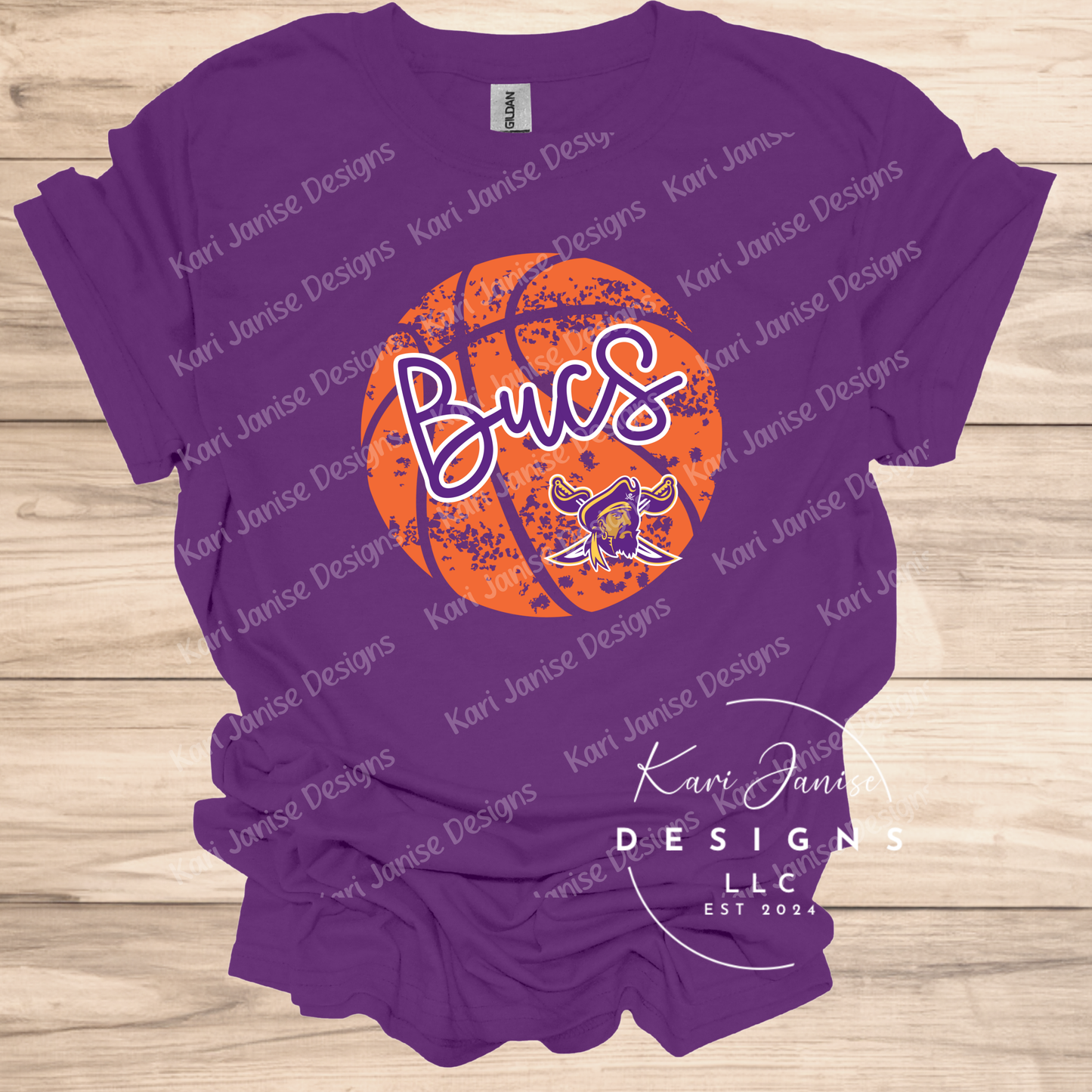 Distressed Basketball Custom